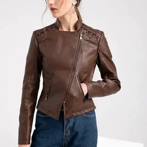 Feminine Leather Jacket