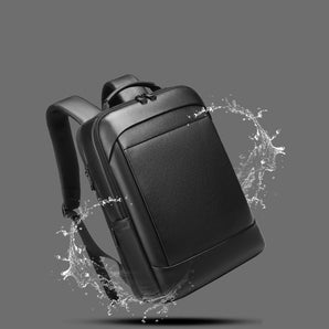 New Business Commute Leather Backpack Men