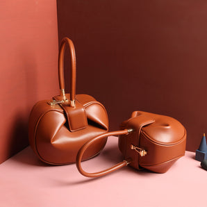 Leather fashion dumplings handbag