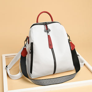 Female Fashion Leather Korean Style Trendy Backpack