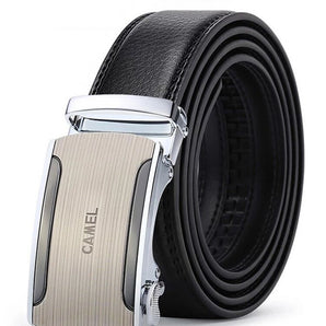 Men Leather Automatic Buckle  Cowhide Belt