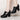 With all-match shoes spring new high-heeled shoes with thick women and middle-aged lady mother shoe leather shoes