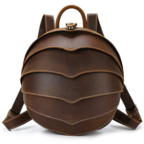 Vintage Leather Creative Beetle Backpack