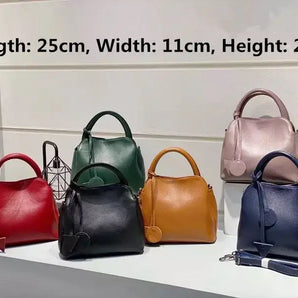 Fashion Soft Cowhide Leather Handbags