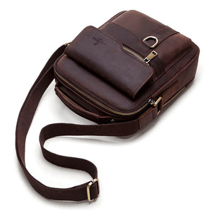 Vintage Leather Messenger Bag