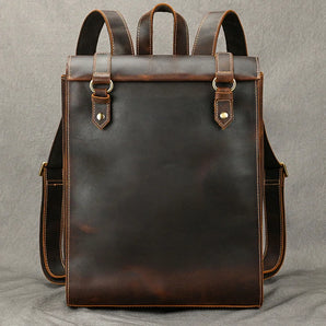 Retro Design Genuine Leather backpack