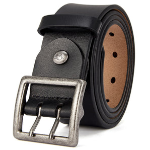 Genuine Cow Leather Pin Buckle Belt