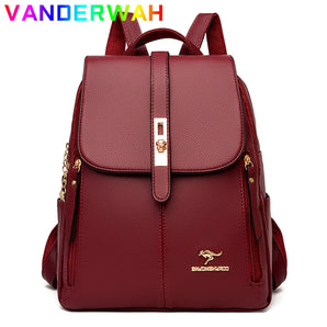 Genuine Women Leather Backpack