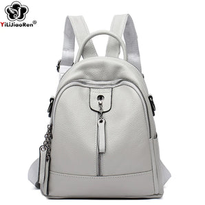 High Quality Women's Genuine Leather Backpack