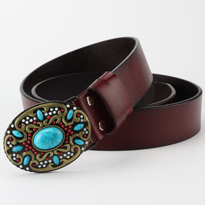 Fashion Bead Leather Women Belt Decoration